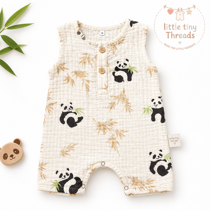 Crinkle Muslin Romper - Set of 2