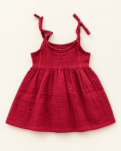 Crinkle Muslin Frock - Set of 3