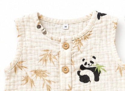 Crinkle Muslin Romper